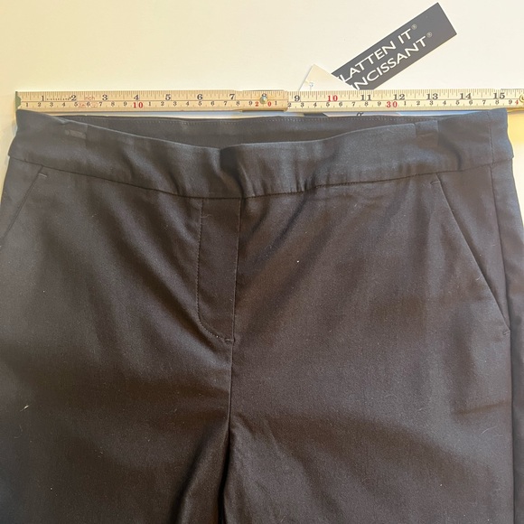 Tribal black stretch “flatten it” technology Audrey capri/zip at knee/picket-NWT - Picture 7 of 16